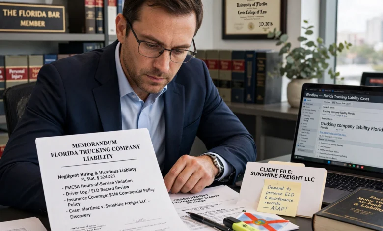 Florida trucking company liability